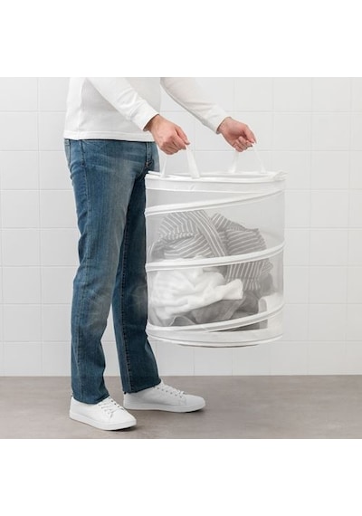 Ikea Fyllen Çamaşır Sepeti, Beyaz, 79 Lt