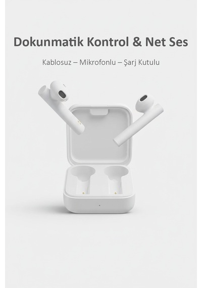 Bluetooth 5.0 Kablosuz Kulak İçi Kulaklık Anc Dokunmatik Kontrol Mikrofonlu Suya Dayanıklı