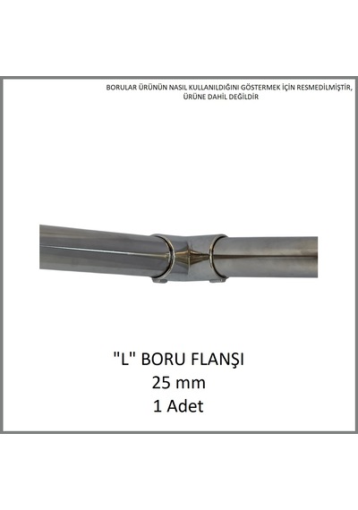 "l" Boru Flanşı 25 Mm 1 Adet Metal