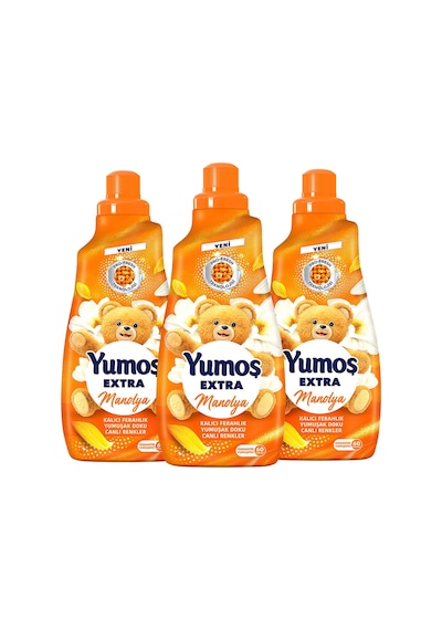 Yumoş Extra Çamaşır Yumuşatıcı 60 Yıkama Manolya 1440 Ml X3 Diğer