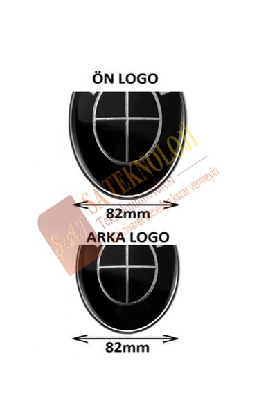Bmw E60 Kaput Ve Bagaj Logo Takım 2li E60,e39,e34 Fullsiyah82-82