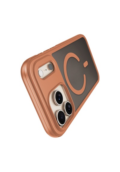 Buff Apple iPhone Uyumlu 17 Pro Max Magsafe Air Bumper Kılıf Orange Turuncu