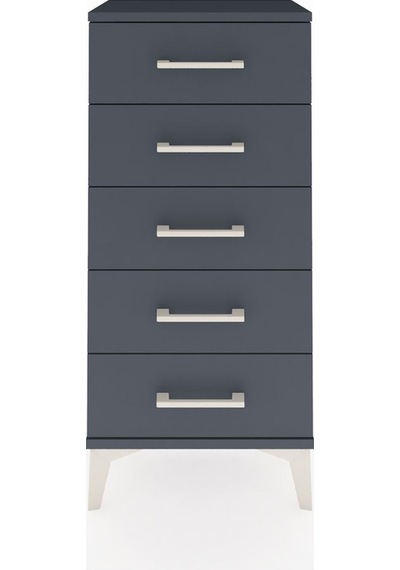 Arges Komodin 5 Çekmeceli 44x30x96 Antrasit-antrasit Antrasit