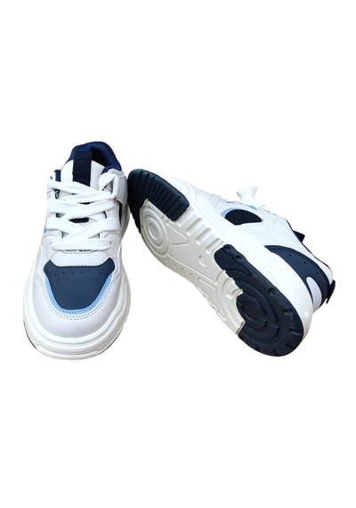 Cool Jacop Flt Çocuk Bağcıklı Sneaker Spor Beyaz - Lacivert Beyaz - Lacivert