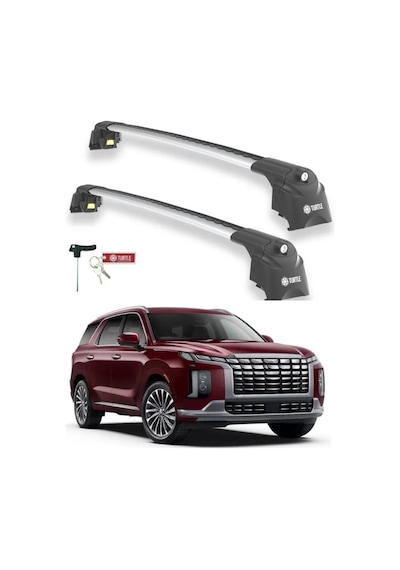 Turtle Hyundai Palisade Lx2 2020-2025 Ara Atkı Air2 Gri