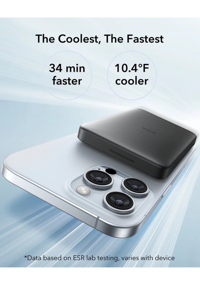 10000 Mah Taşınabilir Şarj Cihazı Qi2 Magsafe Powerbank - Titanium Titanyum