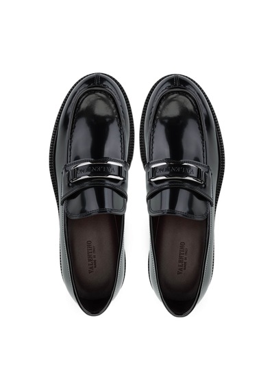 Valentino Valentıno Erkek Hakiki Deri Siyah Loafer Ayakkabı 667 20922 Erk Ayk Y25 Nero Siyah