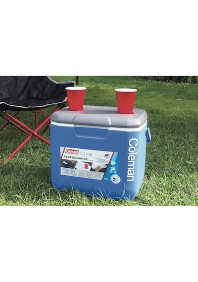 Coleman Performance Tri Coler Wheeled 60 Qt Tekerlekli Soğutucu Buzluk 56 Lt Mavi