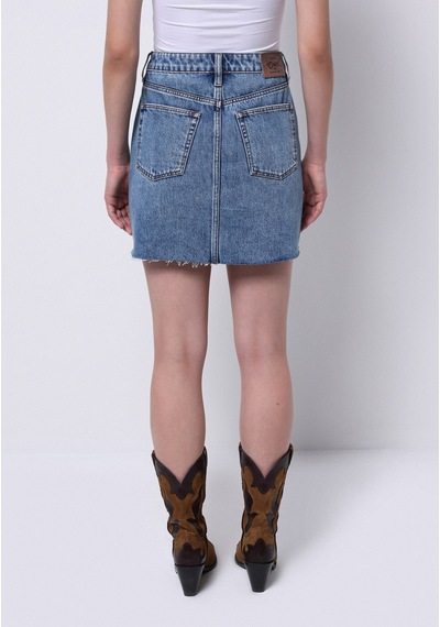 Colin's Colins Slim Fit Düz Fermuarlı Kadın Denim Etek Cl1073909 Q1.v1 Dn41615 Denim