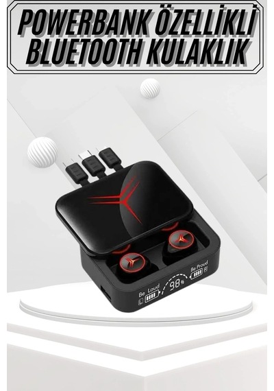 Lb Kablosuz Bluetooth Kulaklık Powerbank Özellikli Göstergeli Hd Mikrofon