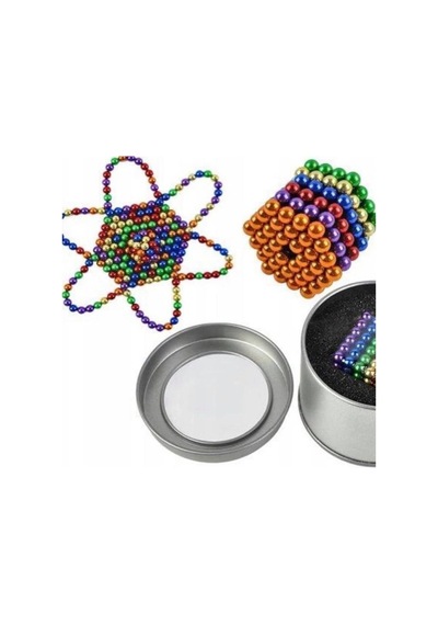 Mofy'S Renkli Manyetik Mıknatıs Toplar 5Mm 216 Adet Neocube Neo Cube Küp Neodymium
