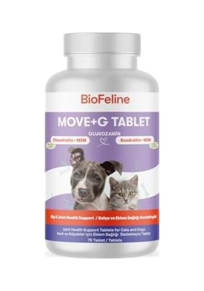 Biofeline Move+g Glucosamine Tablet Kedi Ve Köpekler İçin Eklem Ve Kas Desteği