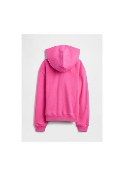 Kız Çocuk Relaxed Gap Logo Kapüşonlu Sweatshirt Pembe