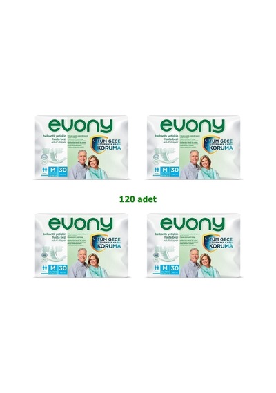 Belbantlı Yetişkin Hasta Bezi Medium 30lu X 4 Adet M