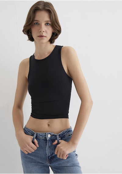 Mavi - Halter Yaka Siyah Poliamid Atlet 1613499-900 Siyah