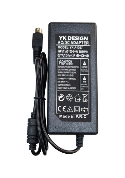 Ac-dc 24v 3a 3 Pin Yazıcı Adaptörü 24 Volt 3 Amper 3 Pinli Adaptör