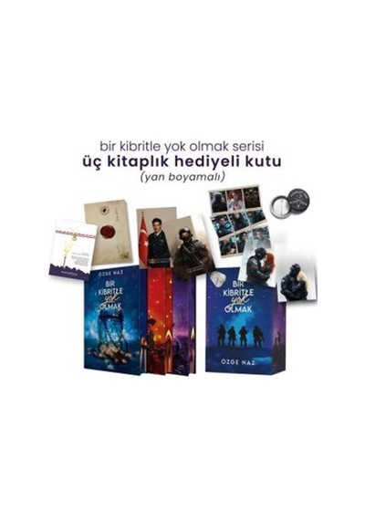 Bir Kibritle Yok Olmak Serisi Üç Kitaplık Yan Boyamalı Hediyel...