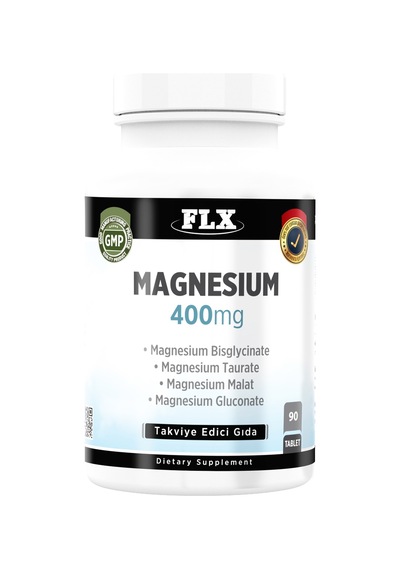 Magnezyum Elementleri Magnesium Bisglisinat Malat Taurat Glukonat 90 Tablet