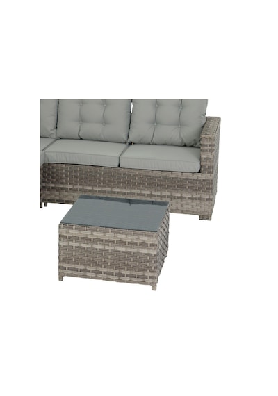 Flexy Zen Bahçe Köşe Mobilya Takımı Rattan Bahçe Mobilyası 708