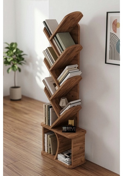 Kitaplık Modern Dekoratif Kitap Rafı Çok Katlı Kitap Standı Ofis Organizer Yaprak 7062 Ttaverten Kahverengi Kitaplık Modern Dekoratif Kitap Rafı Çok Katlı Kitap Standı Ofis Organizer Yaprak 7062 Ttaverten Kahverengi
