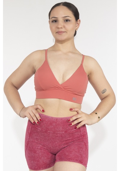 Nature The Brand Kadın Dikişli Dekolteli Sporcu Sütyeni - Hızlı Kuruyan,yoga Bra,toparlayıcı Bra,antreman Bra Beyaz