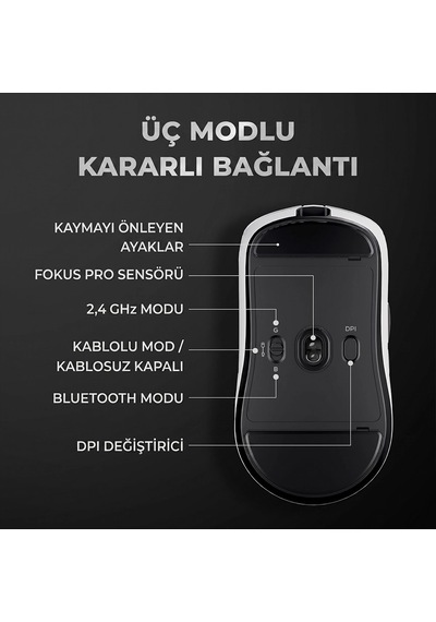 Royal Kludge Rk M3 47g Ultralight 8k Wireless Kablosuz Gaming Mouse Standart