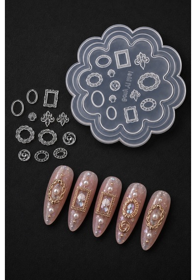 Nail Art Silikon Kalıp 3d Nail Art Desen Kalıbı, Tırnak Süsleme Desen Charm Tırnak Çarm 68