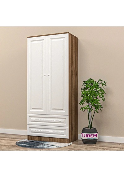 Country 2 Kapılı Gardırop Mdf Sis Gri Country 2 Kapılı Gardırop Mdf Sis Gri