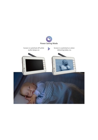 Moonybaby Kablosuz Bebek Monitörü, 300 Metre Uzun Menzil