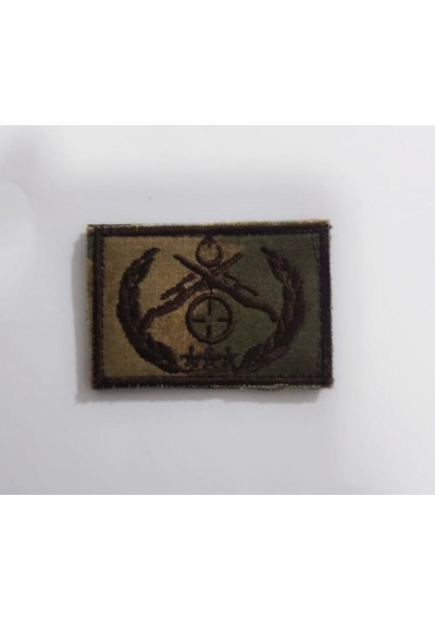 Terrien Delux Serisi Askeri Aksesuar Teçhizat Aksesuarı Kıyafet Arması Single Sword Jandarma Bröve Nakış Çok Renkli