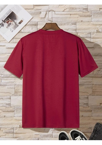 Flood Of Style Unisex Oversize %100 Pamuk Blackk Baskılı Kırmızı