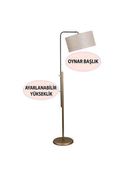 Pente Tekli Siyah Eskitme Lambader Açık Kahve Şapka Yatak Odası Oturma Odası Salon Lambader Çok Renkli