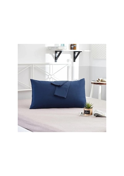 Yastık Kılıfı Seti: 2 Adet 50x70 Cm Pamuklu Kapaklı Ve Nefes Alabilir Abanoz