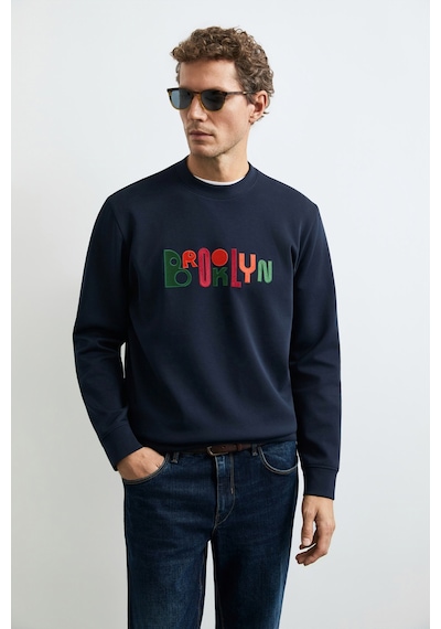 Lufian Fınn Erkek Sweatshirt Lacivert Lacivert 112030202100200