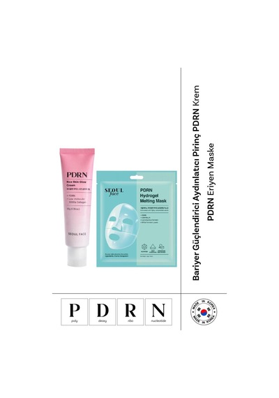 Dermal Kuru Ve Hassas Ciltler İçin Nemlendirici Pirinç Pdrn Krem 50 Gr Ve Pdrn Eriyen Maske 34 Gr