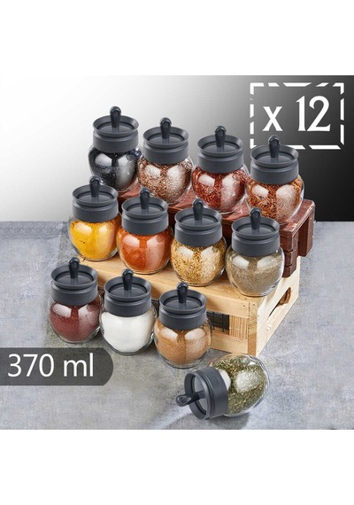 Titiz KC-264 Marken 370 Ml 12li Baharatlık Gri