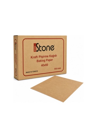 Kraft Pişirme Kağıdı 40 X 60 Cm Kesilmiş 500 Yaprak Profesyonel Mutfak Kullanımı