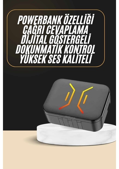 Powerbank Bluetooth Kulaklık Oyuncu Kulaklığı Yüksek Ses Kaliteli Kulak Içi
