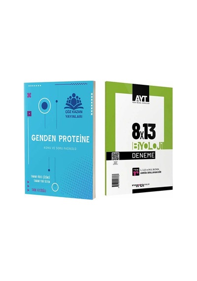 Çöz Kazan Ayt Genden Proteine Biyoloji Ve Marka Deneme Seti 2 Kitap