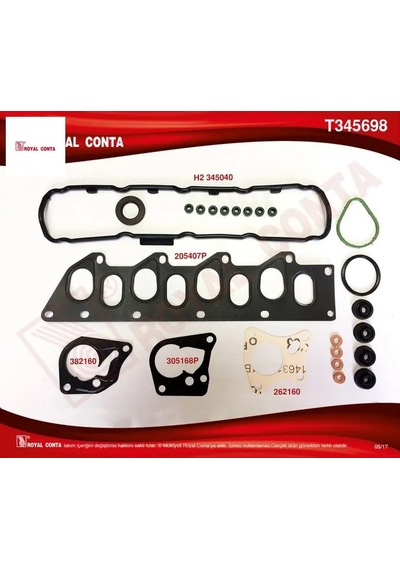 Üst Takım Conta S.latikli Skc.siz Kng-master-mgn-19 F9q T345698 Royal Conta