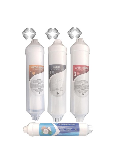 Kapalı Kasa 12 Inç Su Arıtma Cihazı Filtresi Inline 4 Aşamalı Set Diğer
