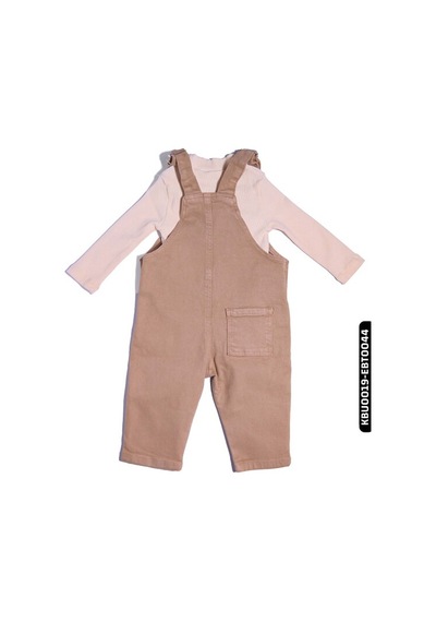 Çikoby Xo Kids Kız Bebek Balıkçı Yaka Tishirt 6-24 Ay 20560 Krem