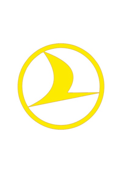 Türk Hava Yolları Sticker Sarı 8 8 Cm