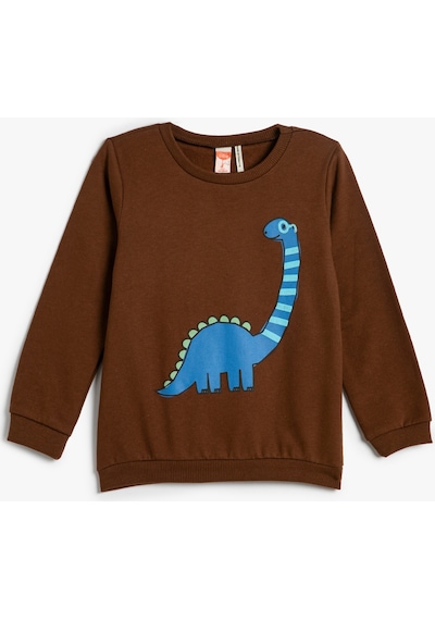 Koton Dinozor Baskılı Sweatshirt Şardonlu Bisiklet Yaka Pamuklu Kahverengi 4wmb10197tk 4WMB10197TK529 Kahve Koton Dinozor Baskılı Sweatshirt Şardonlu Bisiklet Yaka Pamuklu Kahverengi 4wmb10197tk 4WMB10197TK529 Kahve