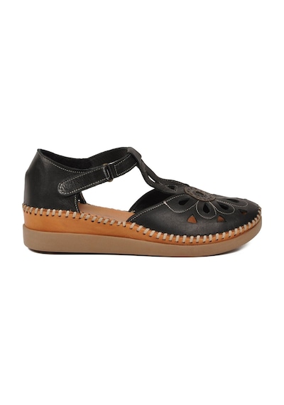 Pierre Cardin Siyah Cırtlı Hafif Kadın Günlük Sandalet Pc-54518 Z