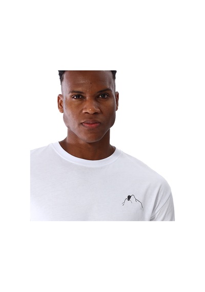 Sportive Yama Erkek Beyaz Günlük Stil T-shirt 25ye030-byz Beyaz