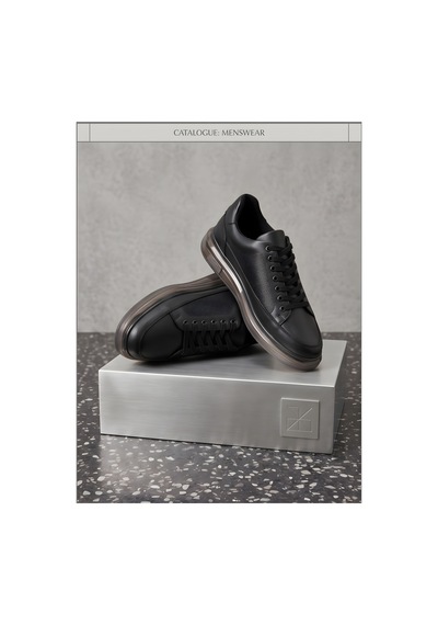 Crc Ayakkabı Stealth Series - Erkek Siyah Deri Sneaker - Konfor Taban Modern Klasik Ayakkabı Crc Ayakkabı Stealth Series - Erkek Siyah Deri Sneaker - Konfor Taban Modern Klasik Ayakkabı