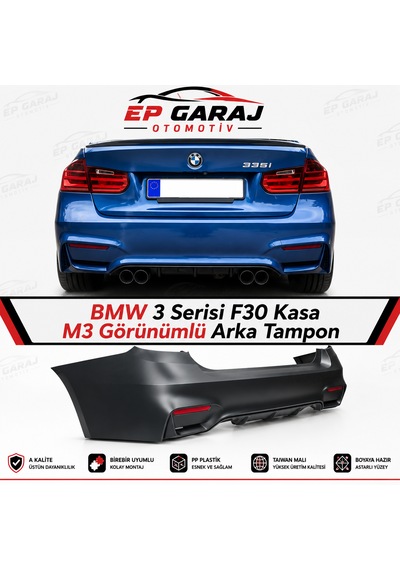 Bmw 3 Serisi F30 Kasa M3 Görünümlü Arka Tampon