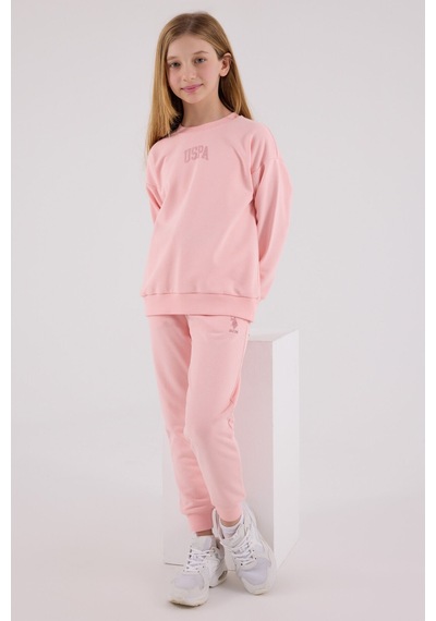 U.S. Polo Assn. U.s. Polo Assn Kız Çocuk Pembe Eşofman Takımı Us2320-c-v2 Pembe