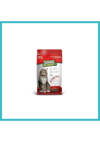 Jungle Yetişkin Kedi Maması Kuzulu 500 Gr 1 Adet Dfnbez
